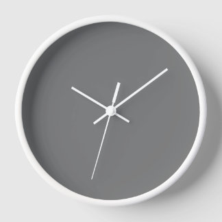 Grey And White Wall  Clock