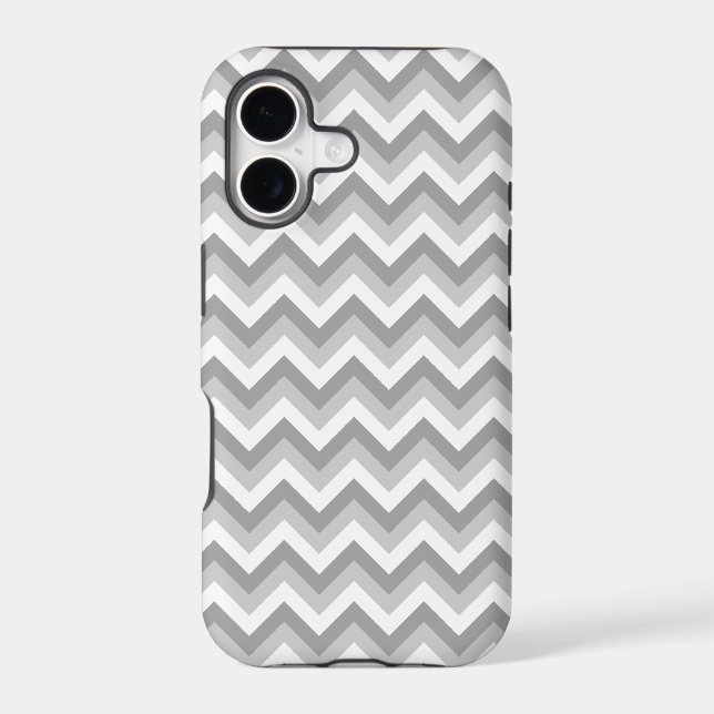 Grey and White Zigzag Pattern. (Back)