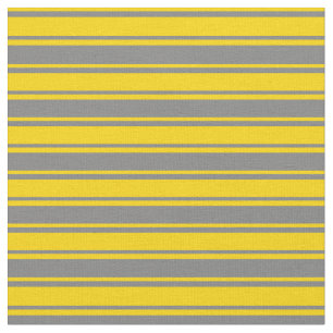 Grey and Yellow Coloured Lines Fabric