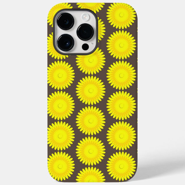 grey and yellow print,  Case-Mate iPhone case (Back)