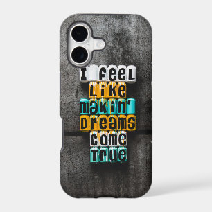 Grey and yellow text iphone cases