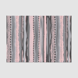 grey and yellow tribal geometric shapes pattern tissue paper