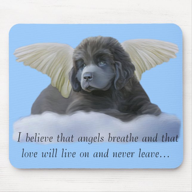 Grey Angel ~ I Believe Mouse Pad (Front)