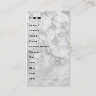Grey Angel Wing. Business Card
