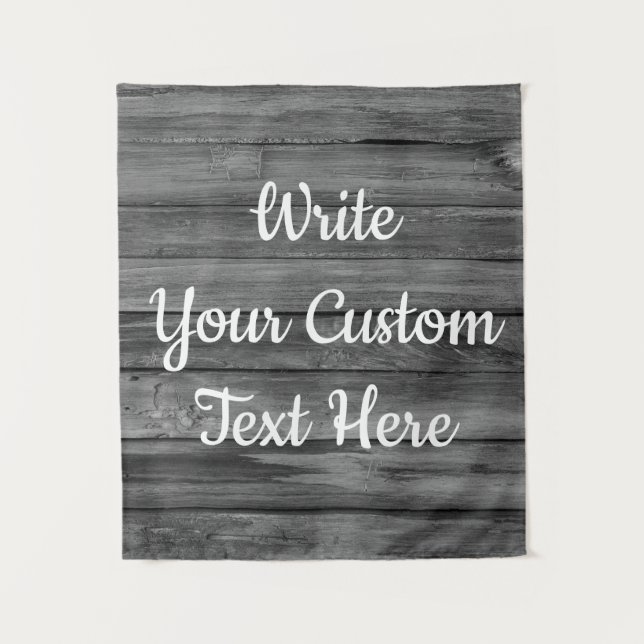 Grey Anniversary Party Photo Booth Backdrop Prop Tapestry (Front)