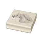 Grey Arabian Horse Rubber Stamp