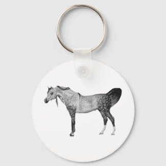 Grey Arabian Keychain