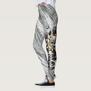 Grey army camo with macine leg leggings