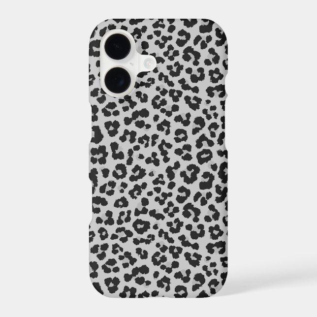 Grey Ash Leopard Cheetah Animal Pattern (Back)