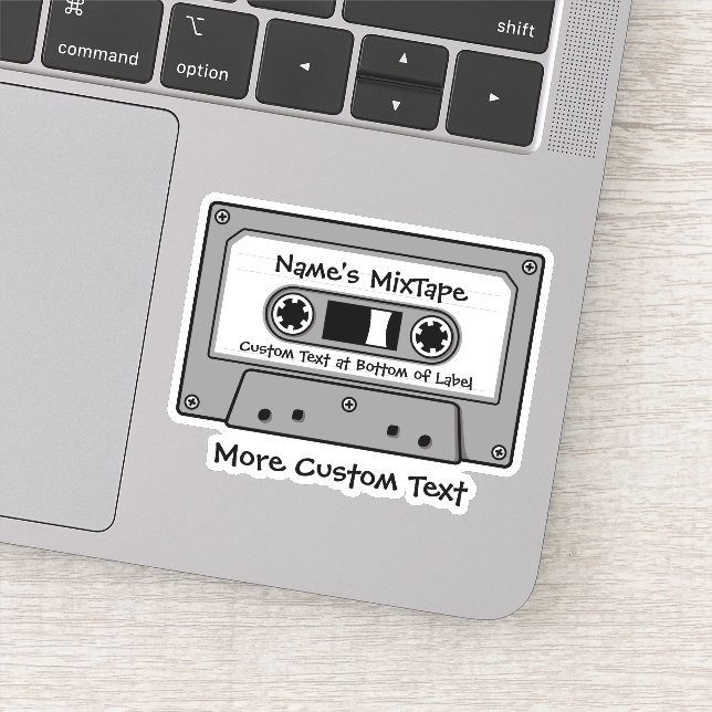 Grey Audio Cassette Tape (Detail)
