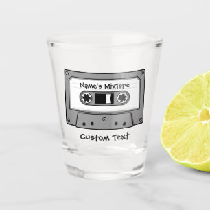 Grey Audio Cassette Tape Shot Glass
