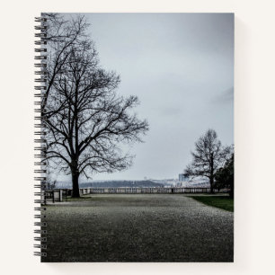 Grey autumn day in Prague Notebook