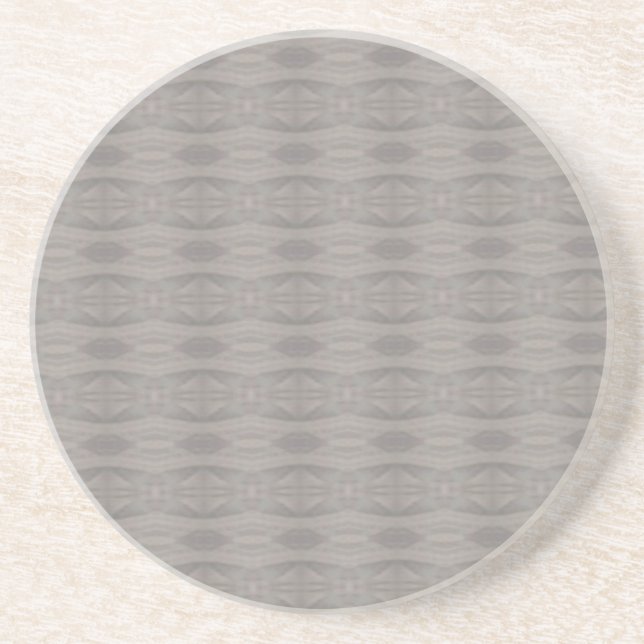 Grey Aztec Pattern Coaster (Front)
