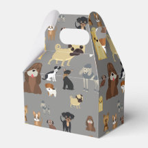 grey background dogs pattern