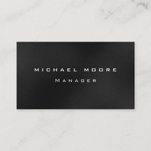 Grey Background Pattern Manager Business Card (Front)