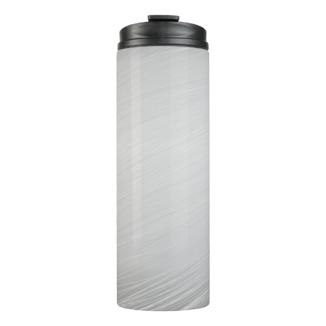 Grey background texture template thermal tumbler (Front)