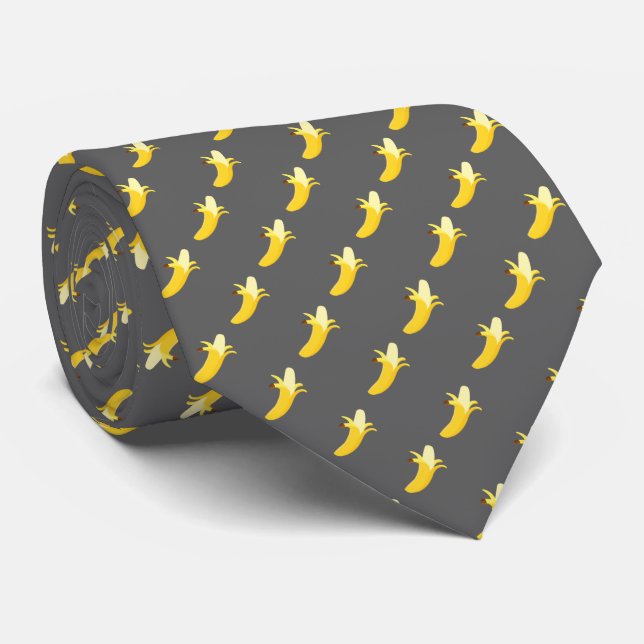 Grey Banana Tie (Rolled)