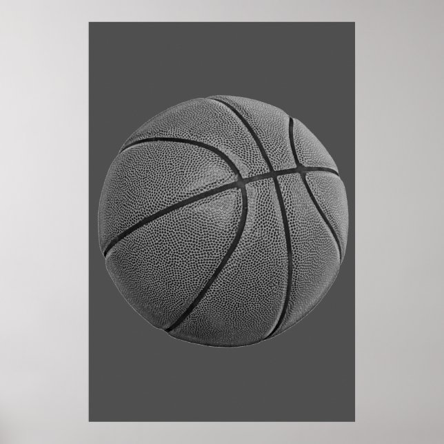 Grey Basketball Poster (Front)