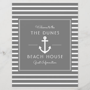 Grey Beach House Vacation Rental Front Page