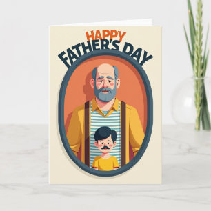 Grey Beard Fathers Day Image Card