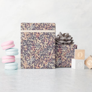 Grey, beige geometric wrapping paper