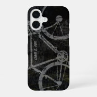 grey bicycle on black