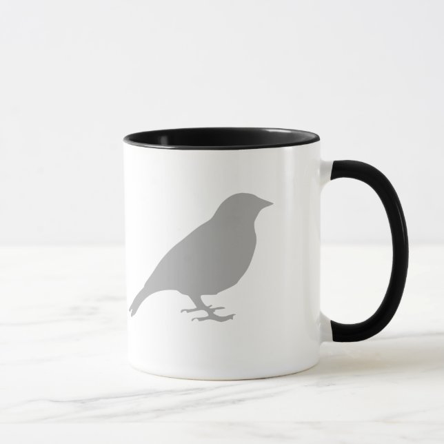 Grey Bird Mug (Right)