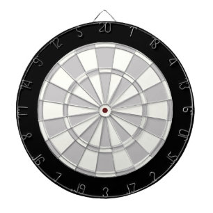 Grey Black And White Dartboard
