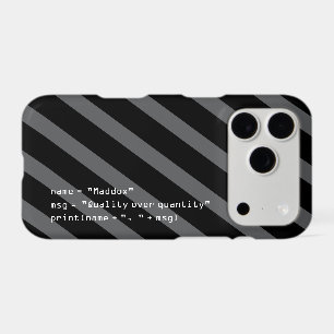 Grey Black and White Personalised Python Code