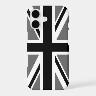 Grey Black and White Union Jack