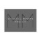 Grey Black Bold Monogram Modern Minimalist