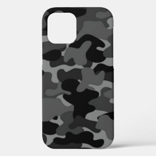 Grey Black Camo iPhone 12 Pro Case