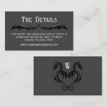 Grey Black Dragon Wings Fantasy Wedding Details