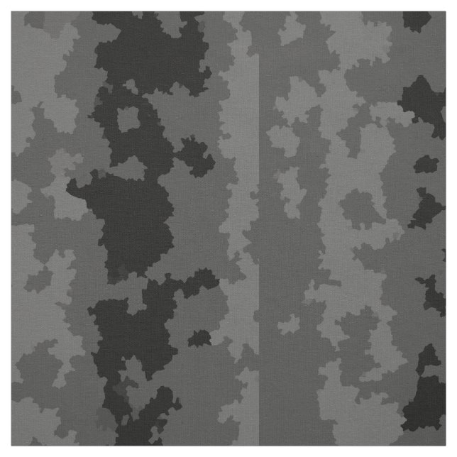 Grey Black Irregular Abstract Pattern Design  Fabric (Swatch)