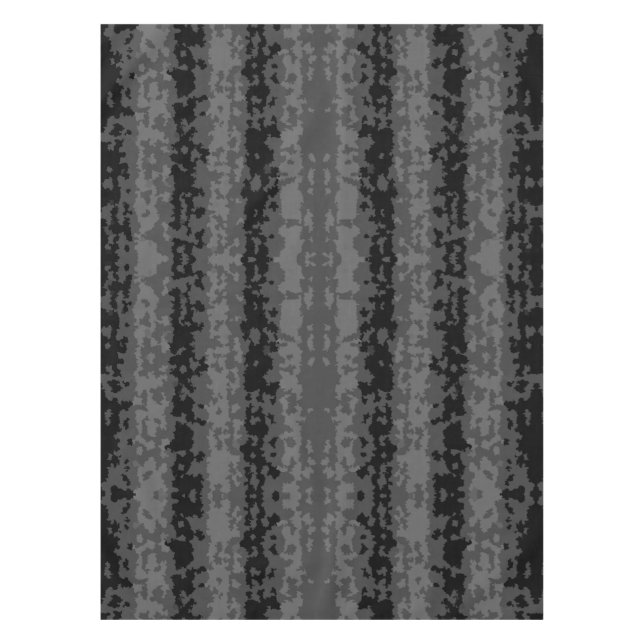 Grey Black Irregular Abstract Pattern Design  Tablecloth (Front)