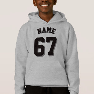 Grey & Black Kids   Sports Jersey