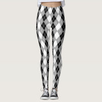Grey Black White Argyle Diamond Design