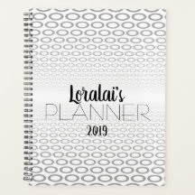 Grey, Black & White Circle Pattern