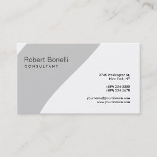 Grey Black White Pattern Business Card