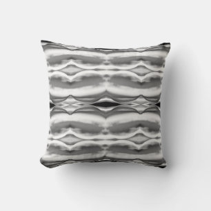 Grey Black White Southwest Look Large Tiles Cushion
