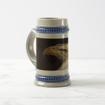 grey/blue 22 oz stein