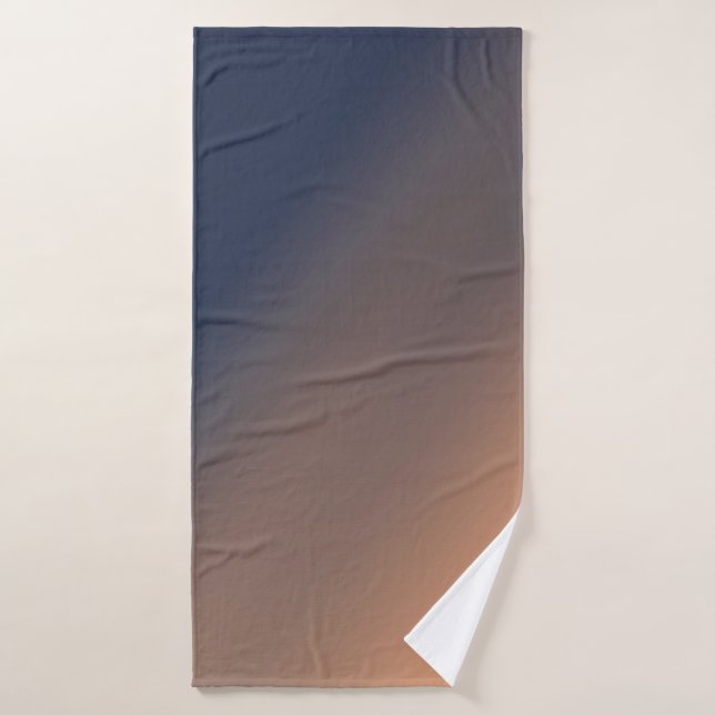 Grey-blue and beige gradient.  bath towel set (Bath Towel)