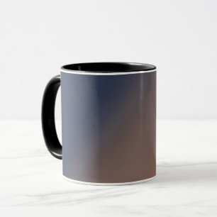 Grey-blue and beige gradient.  mug