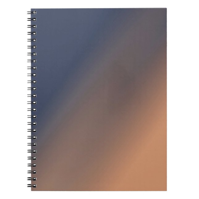 Grey-blue and beige gradient. notebook (Front)
