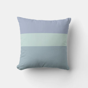 Grey Blue and Green Stripes Reversible Throw Pillo Cushion