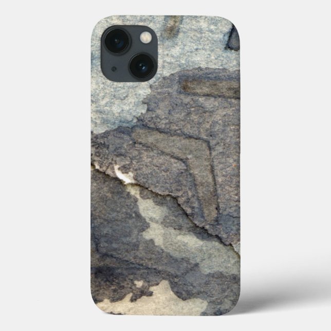 grey-blue background watercolor 2 Case-Mate iPhone case (Back)