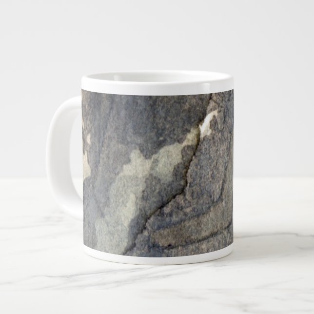 grey-blue background watercolor 2 large coffee mug (Front Left)