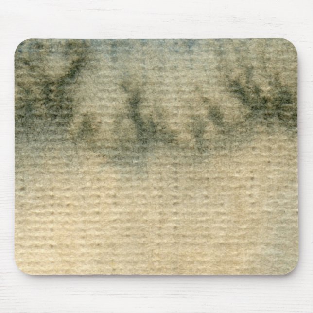 grey-blue background watercolor 6 mouse pad (Front)