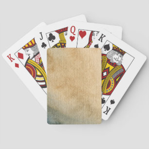grey-blue background watercolor 7 playing cards