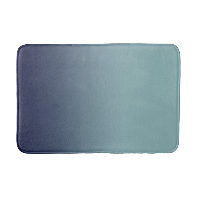 Grey-blue gradient.  bath mat (Front)